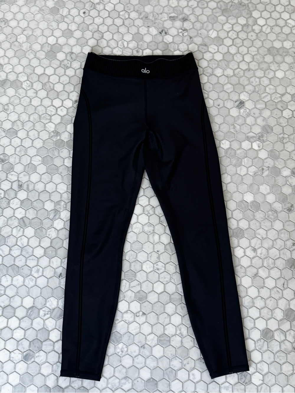 ALO Yoga Black Kids High-Waist Leggings